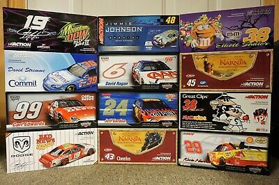 Case Of 12 - 1/24 2005-2007 Nascar Diecast Cars Made By Action - New In Boxes!