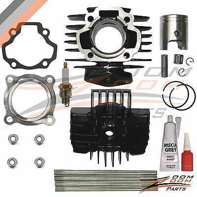 Yamaha Pw 50 Pw50 Qt 50 Qt50 Cylinder Piston Ring Head Gasket Set Kit