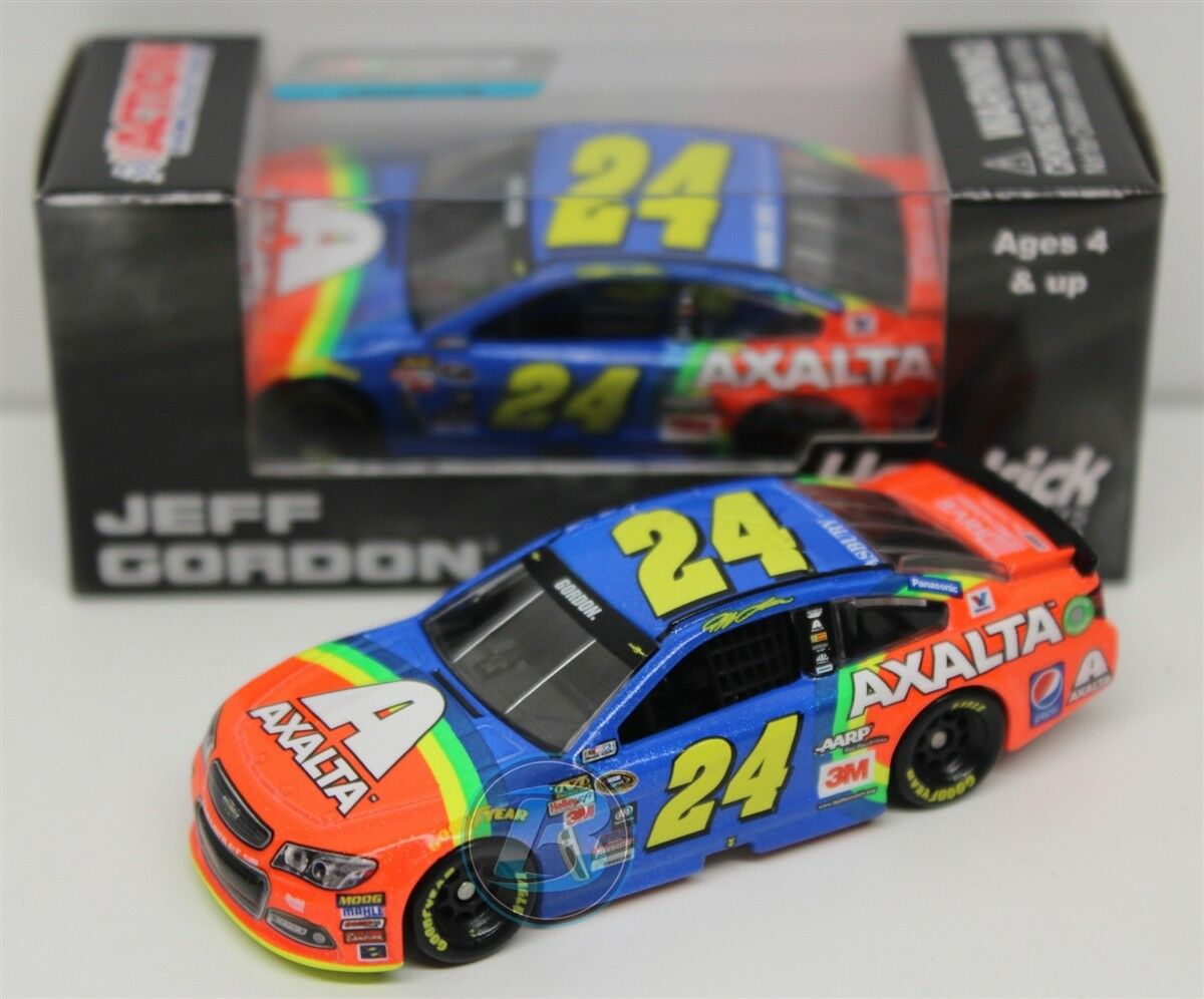 2015 Jeff Gordon #24 Axalta Retro Rainbow 1:64 Action Diecast In Stock Free Ship