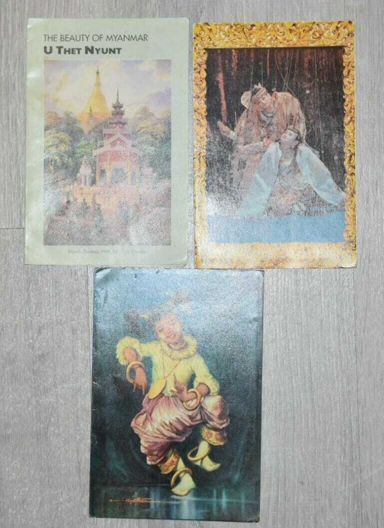 3  Burma Special  Double Post  Cards
