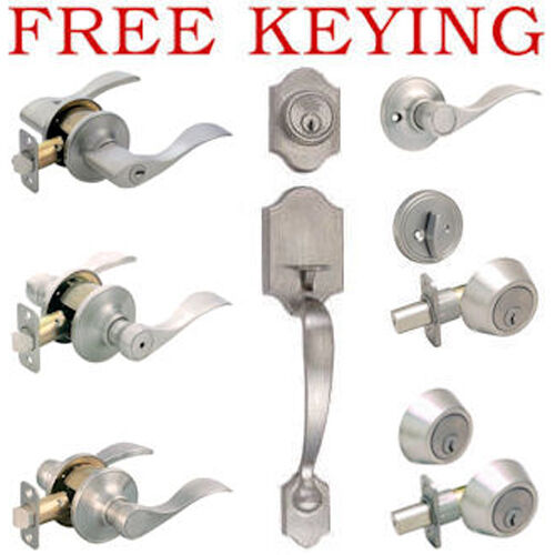 Designers Impressions Kingston Design Satin Nickel Door Lever Knob Hardware