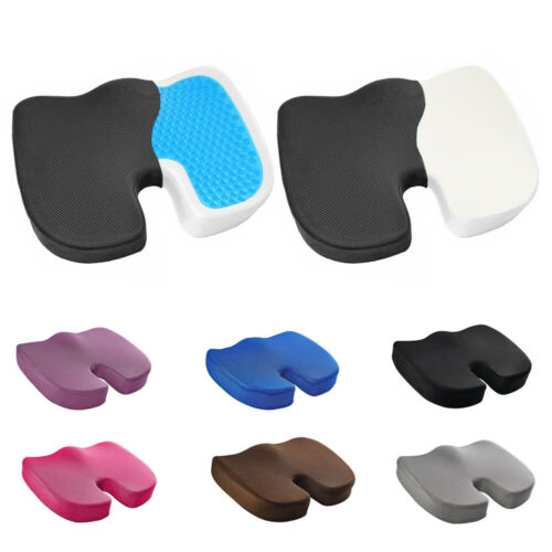 Seat Cushion Cool Gel Memory Foam Chair Pillow Orthopedic Chair Pad Office Home